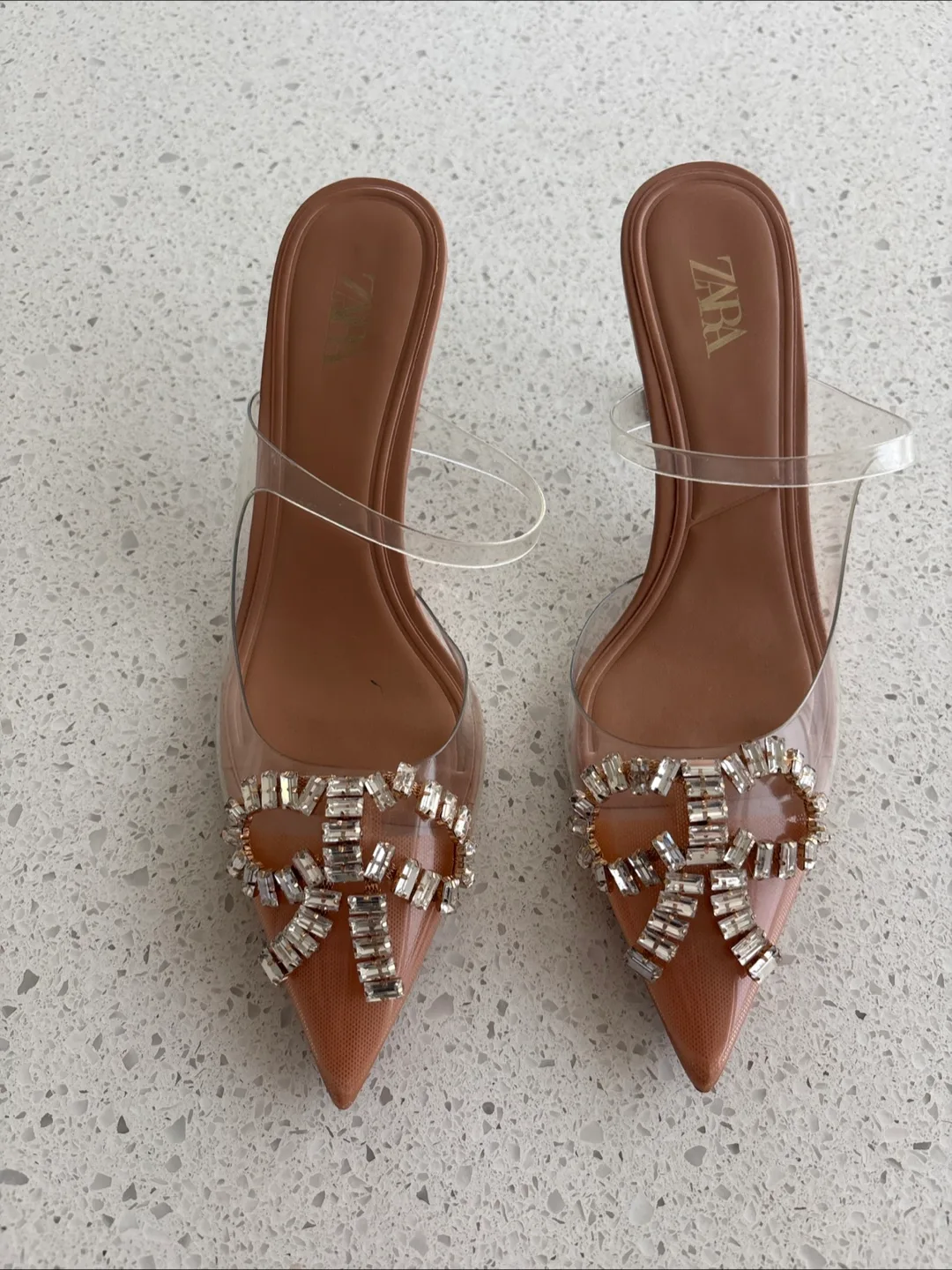 Zara Clear Heels - Size 38 thumbnail