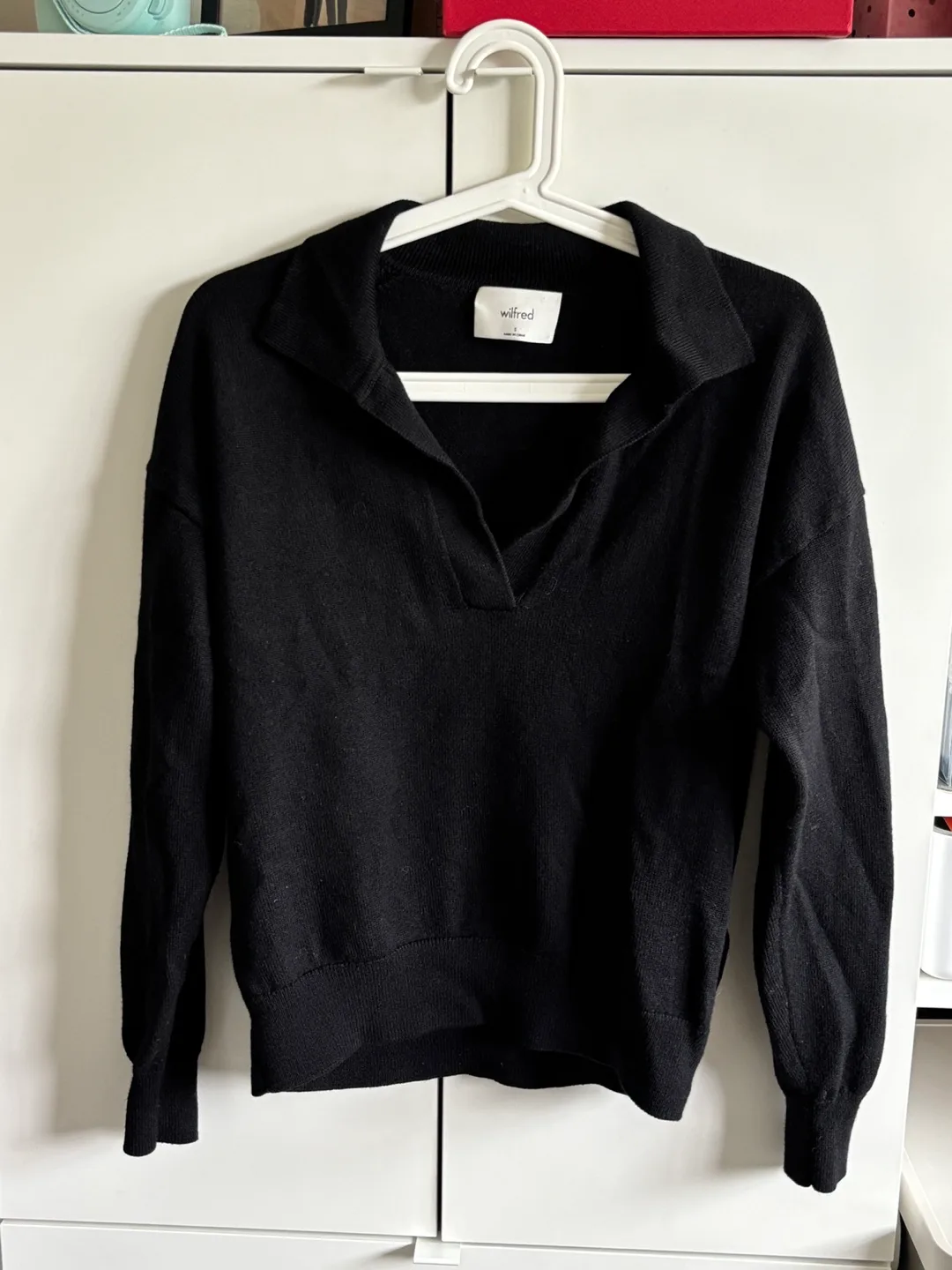 Wilfred Black Sweater, Size S thumbnail