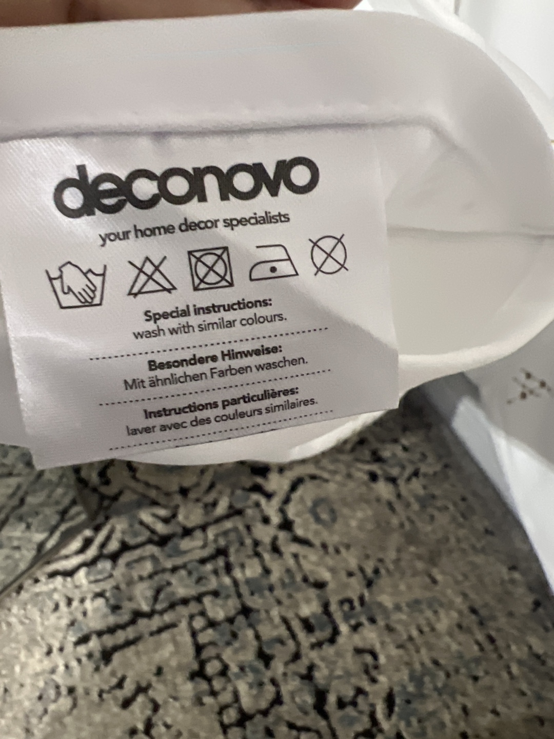 Deconovo White & Gold Constellation Curtain Panel - photo 2