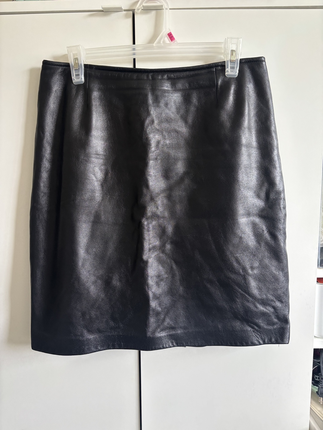 Danier Black Leather Skirt Size 12