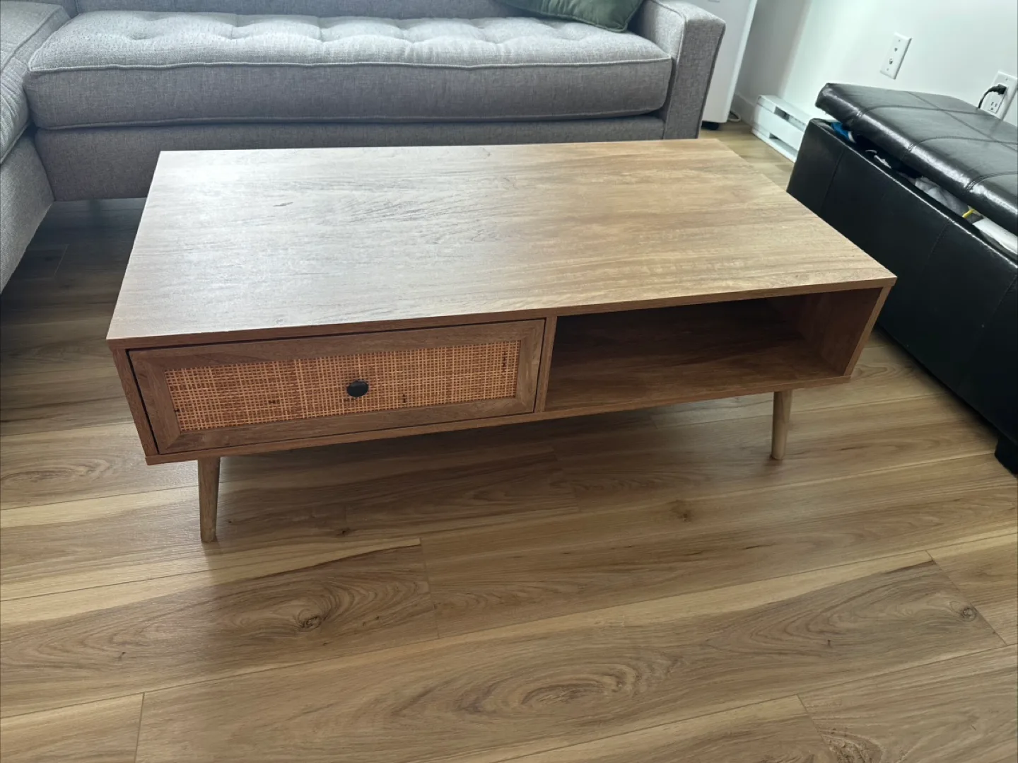 Wood Coffee Table - 43" x 23"