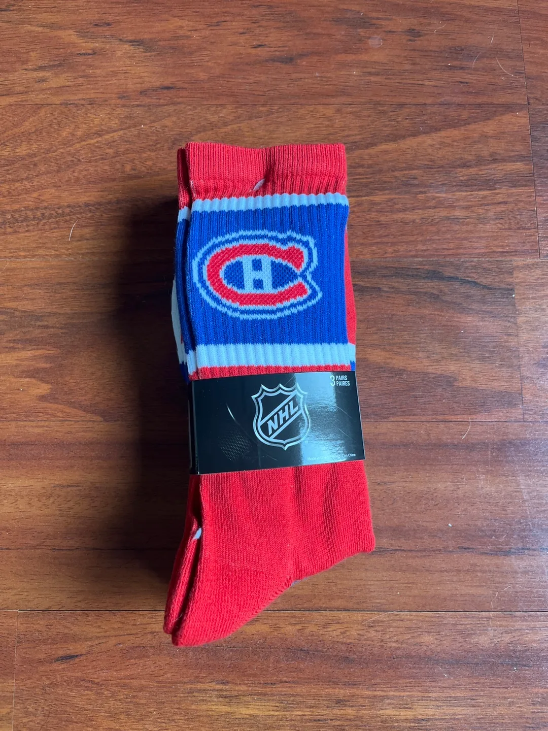 New NHL Montreal Canadiens Socks, Size 10-13 thumbnail