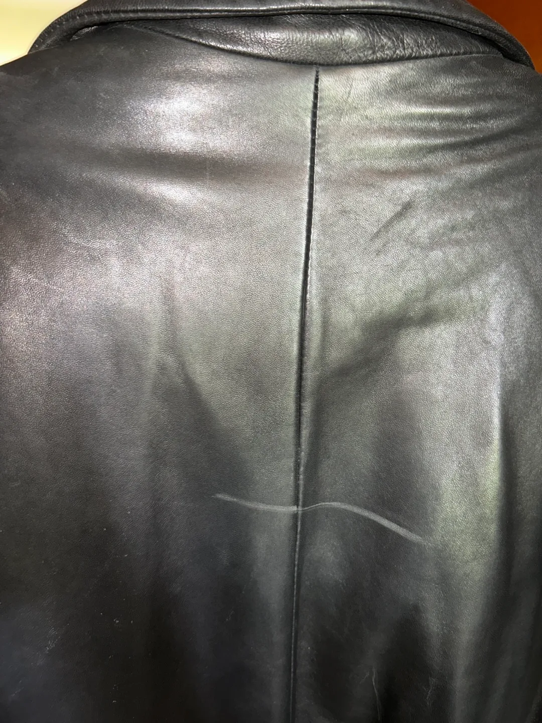 JIM&MARYLOU Black Leather Coat image indicator(5)