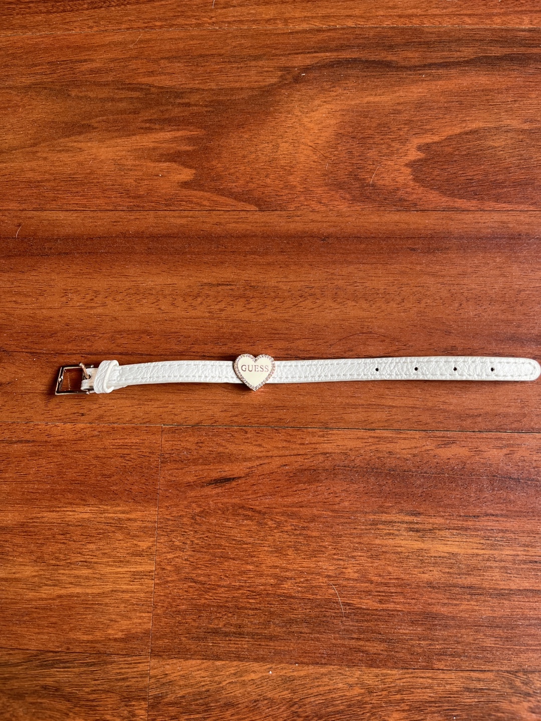 Guess White Heart Bracelet