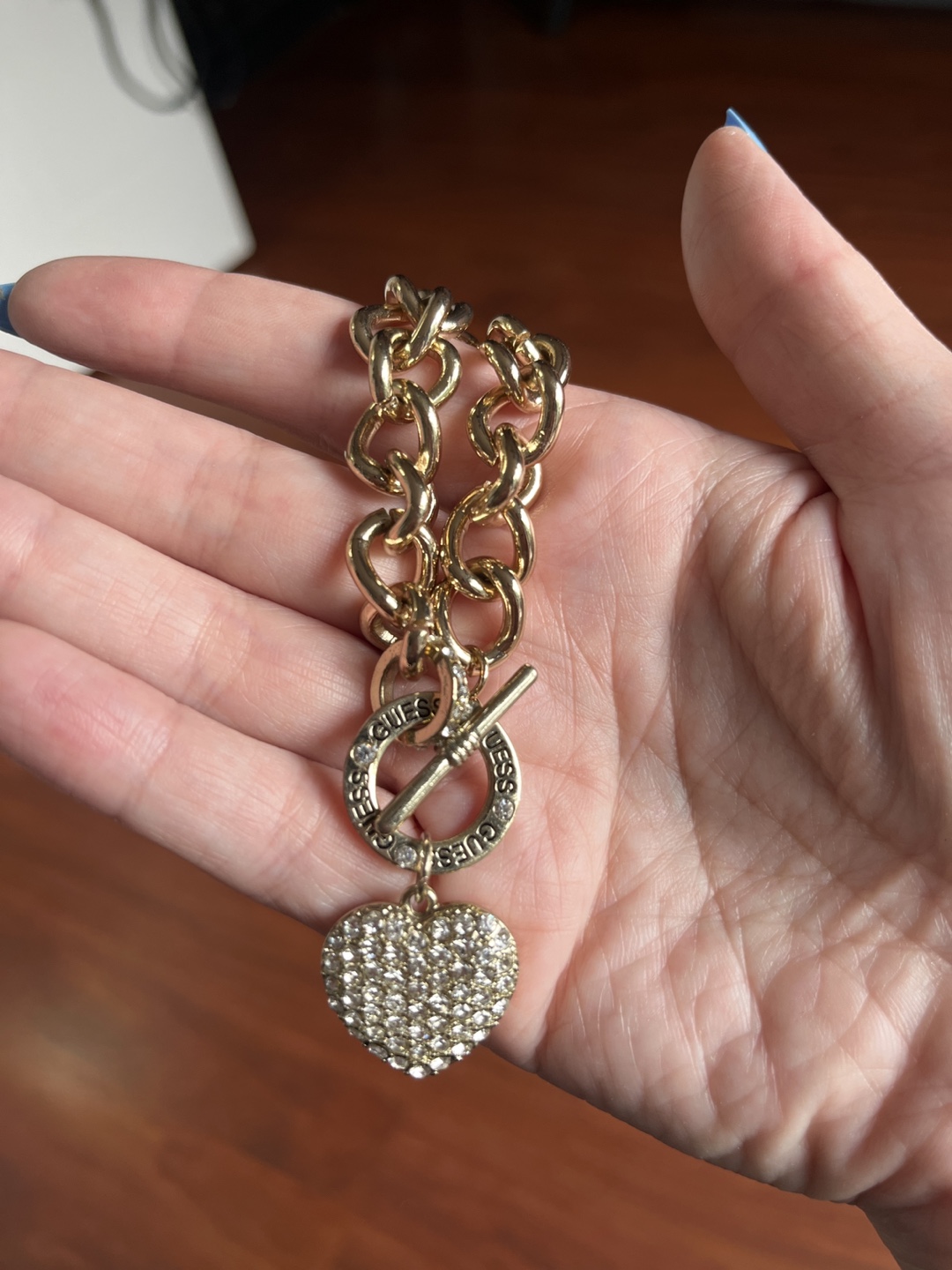 Guess Gold Chain Heart Bracelet - photo 3