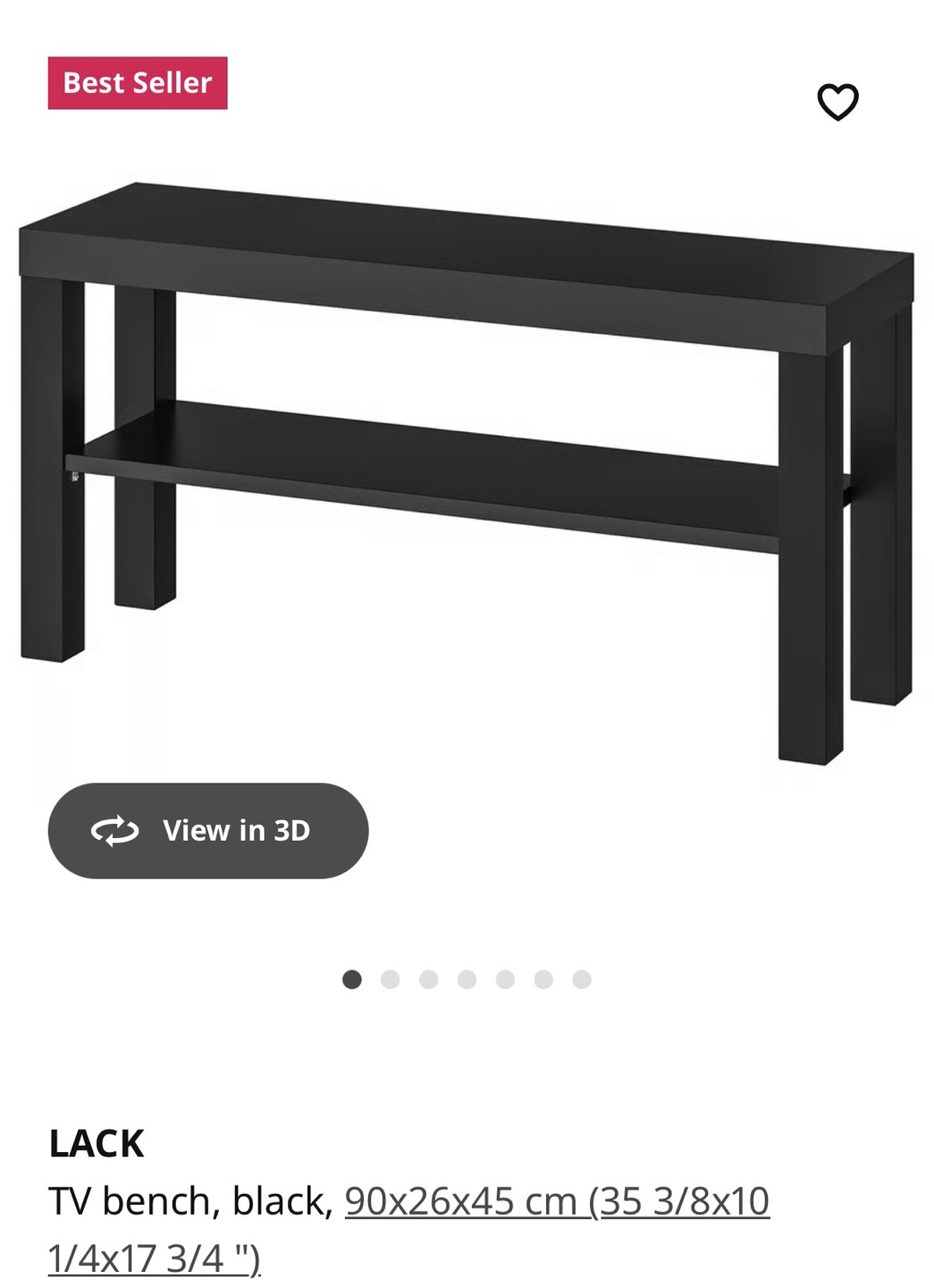 TV Bench x2 - Black