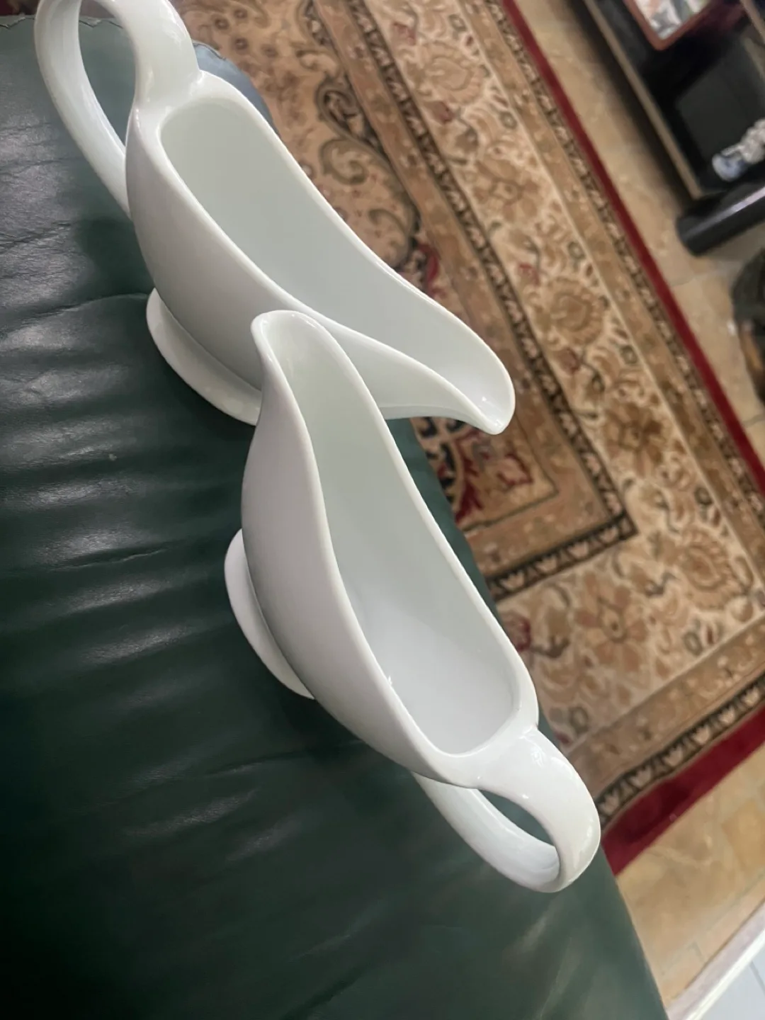 White Ceramic Gravy Boats - Set of 2 image indicator(3)