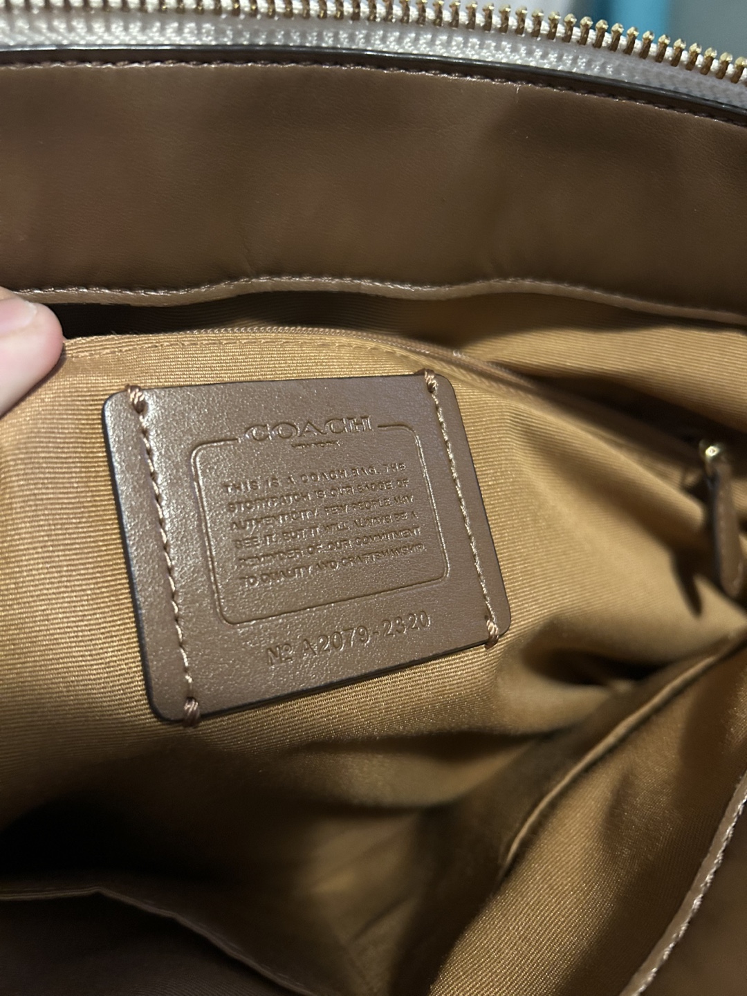 Coach Tote Bag - Beige & White - photo 5