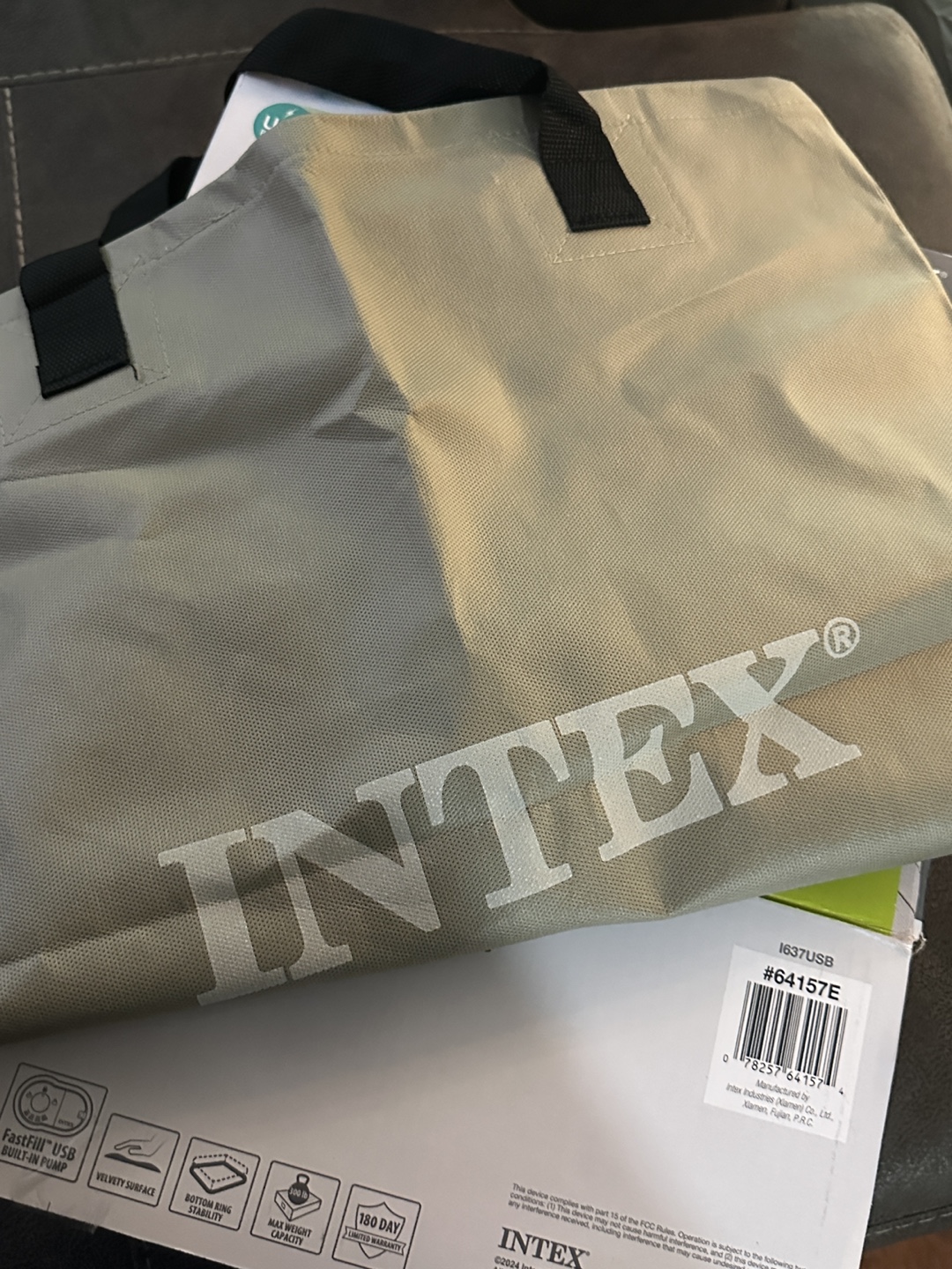 Intex Dura-Beam Plus Twin Air Mattress w/ USB Pump - photo 2