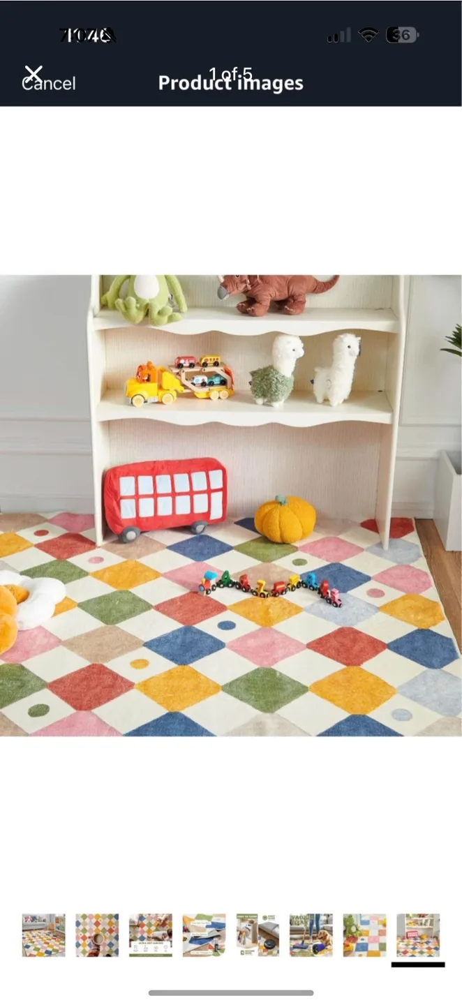 Diamond Circus Rug - 4' x 6' thumbnail