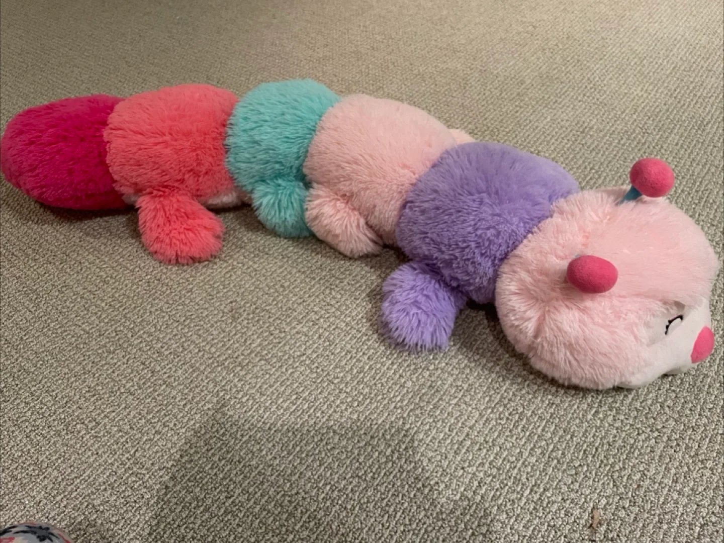 Large Colorful Plush Caterpillar Toy thumbnail