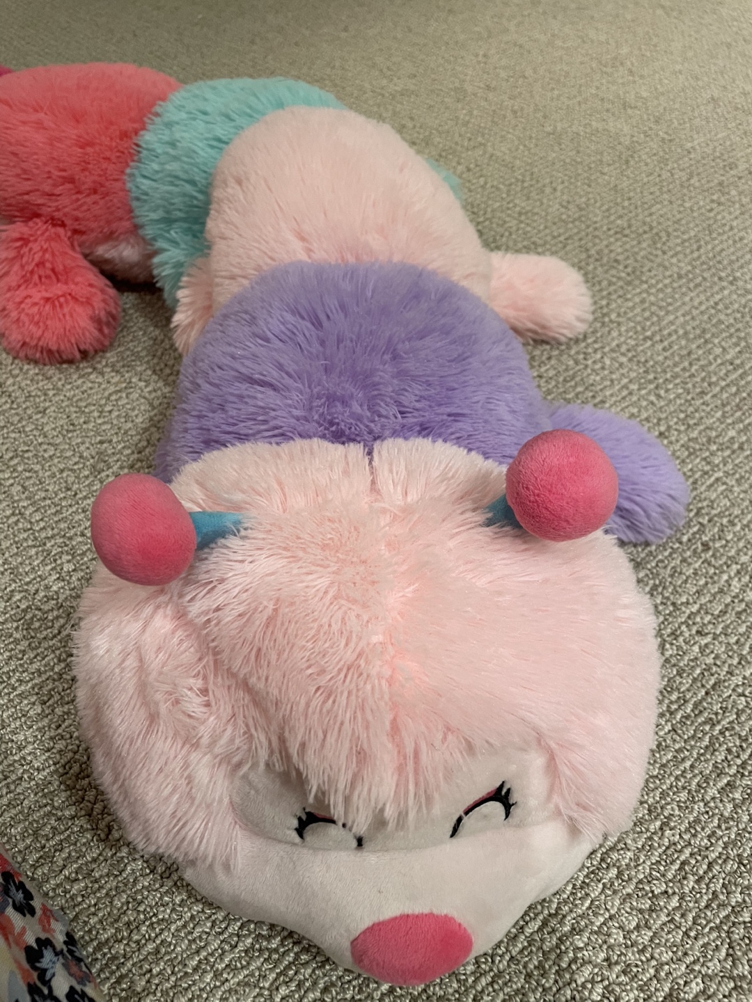 Large Colorful Plush Caterpillar Toy - photo 2