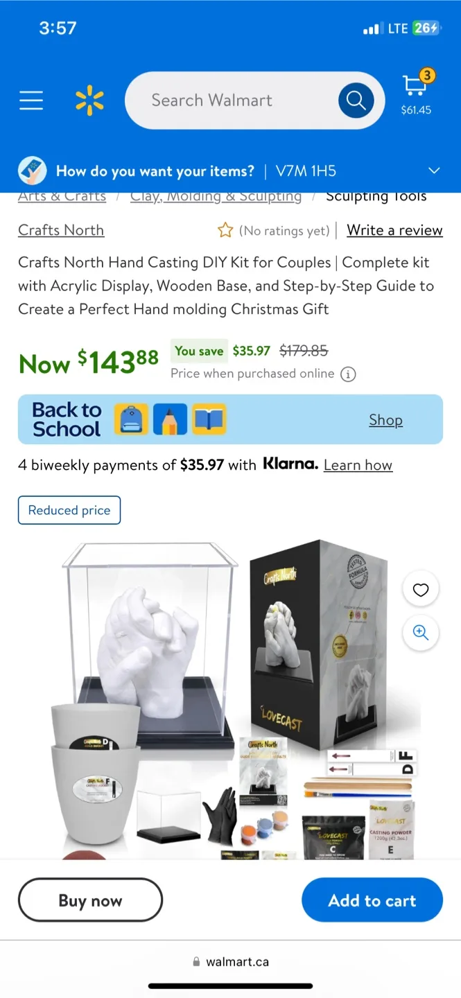 Crafts North Hand Casting DIY Kit for Couples - New image indicator(3)