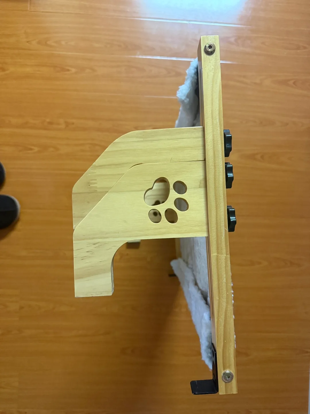 Adjustable Cat Bed with Wooden Frame 🧡 image indicator(3)