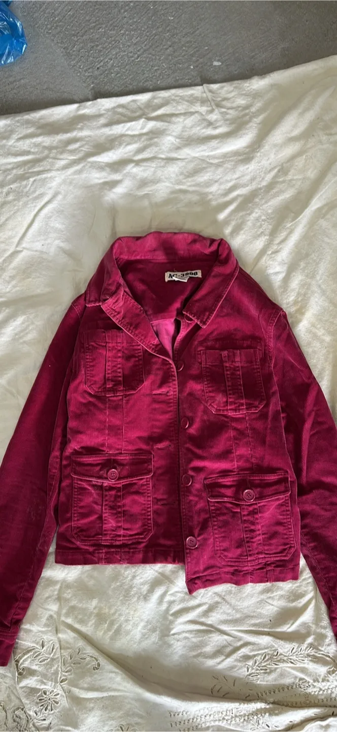 Artigiano Magenta Corduroy Jacket thumbnail