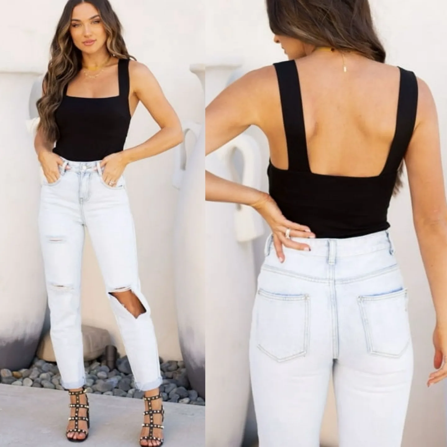 REORIA Black Bodysuit - Size S image indicator(2)