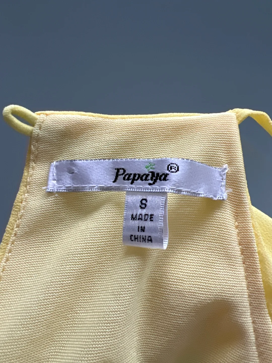 Papaya Yellow Ruffle Blouse - Size S image indicator(3)