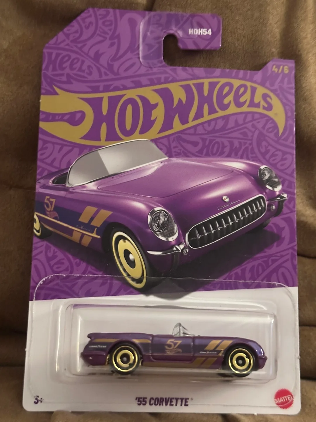 Hot Wheels '55 Corvette Purple - set image indicator(2)