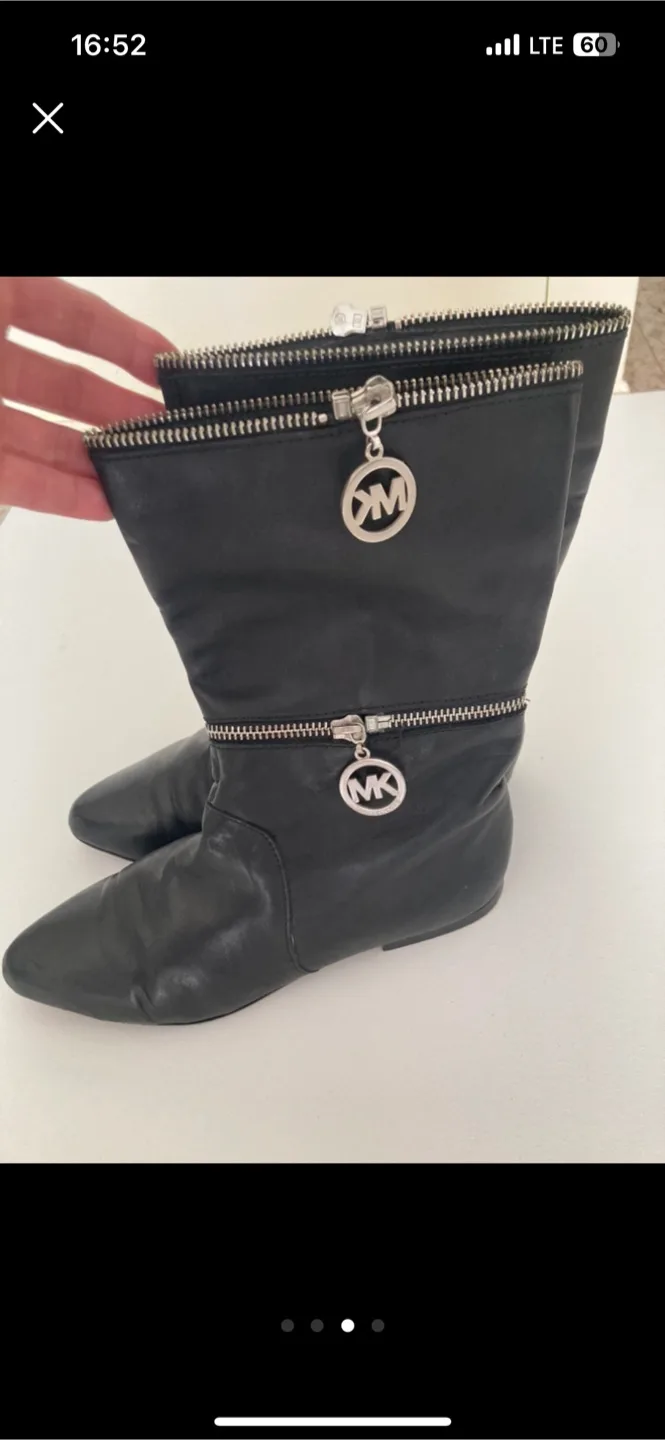 Michael Kors over knee leather boots (adjustable) image indicator(3)