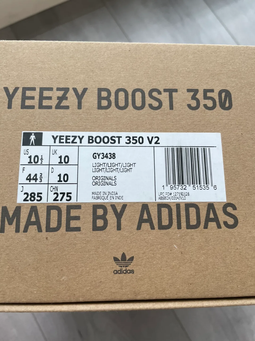 Adidas Yeezy Boost 350 V2 Light Size - 10.5 US image indicator(4)