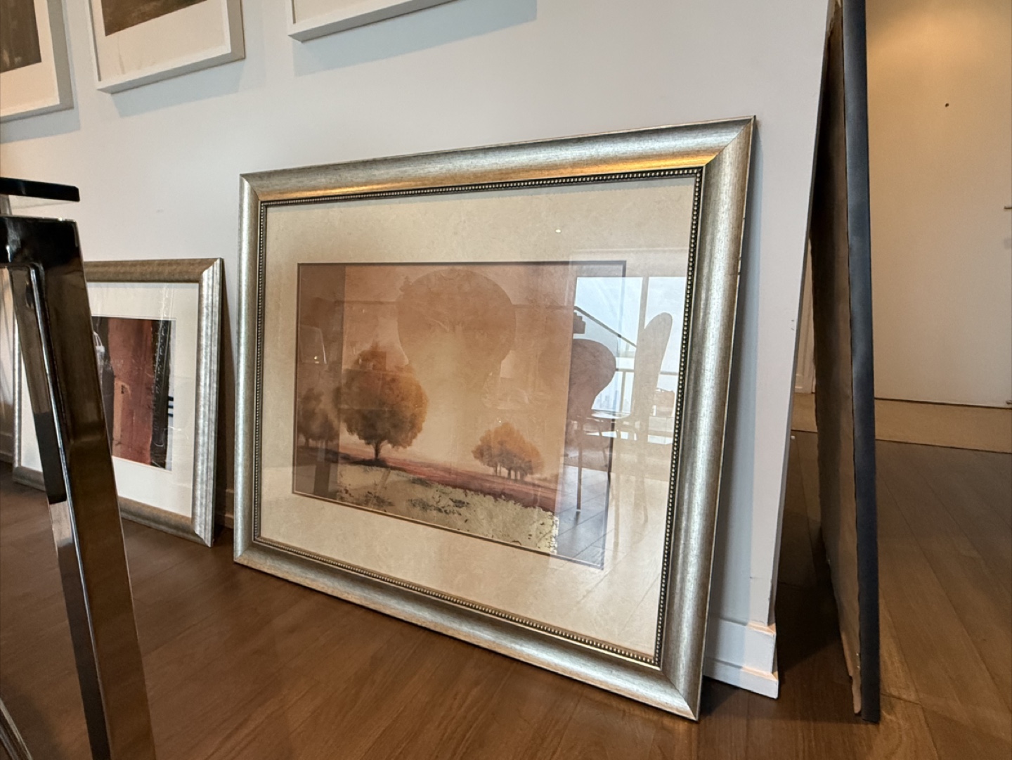 Framed Wall Art with Silver Frame