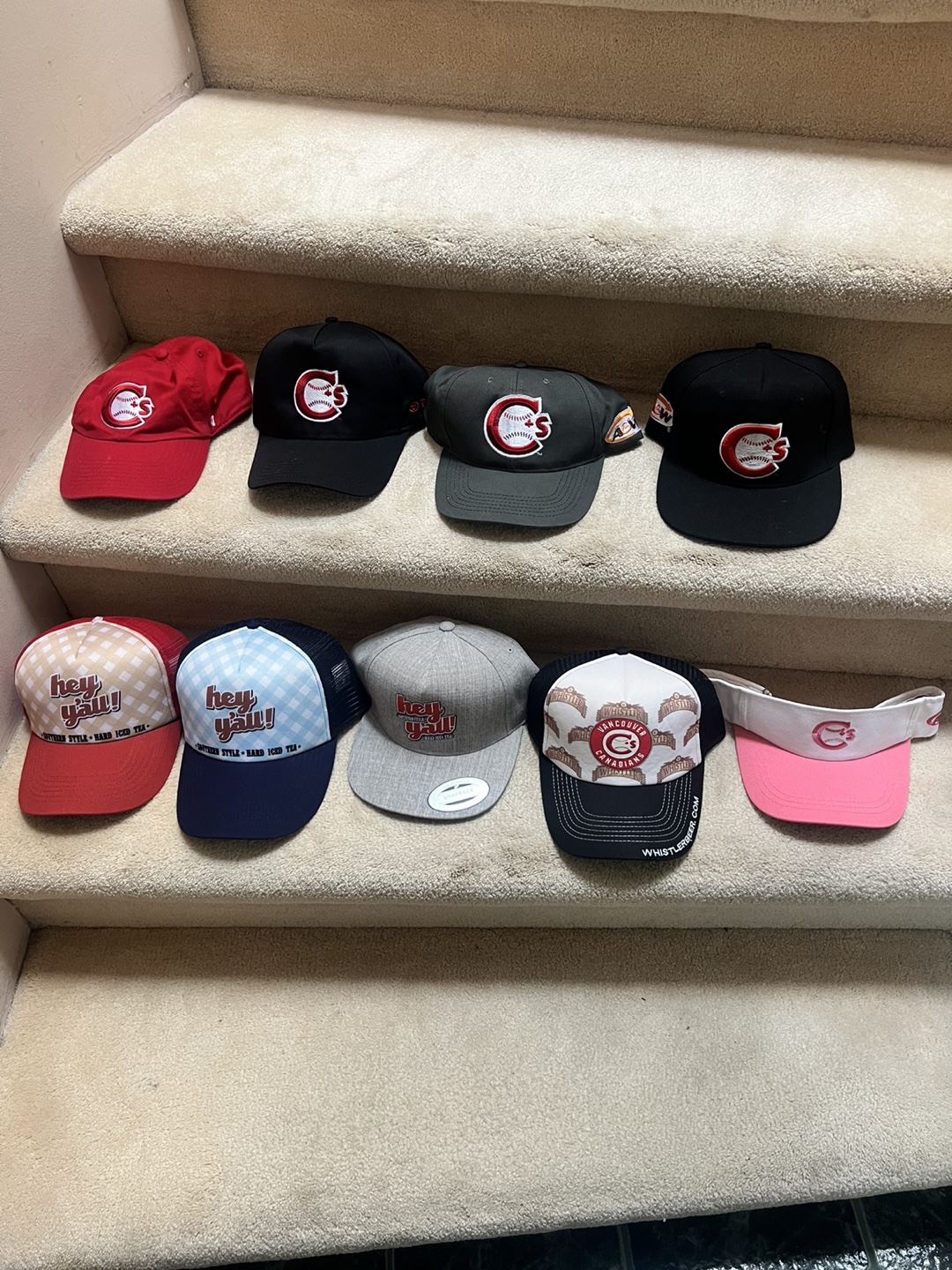 C’s baseball items, New backpacks $20 each New Hats $10 - photo 2