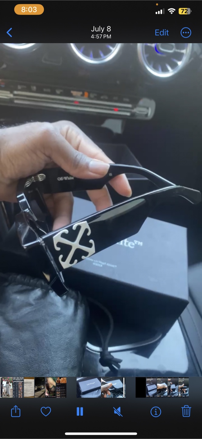 Off-White Sunglasses Black 415 UNISEX - photo 2