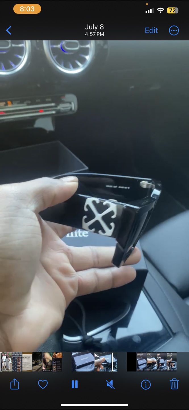 Off-White Sunglasses Black 415 UNISEX - photo 3