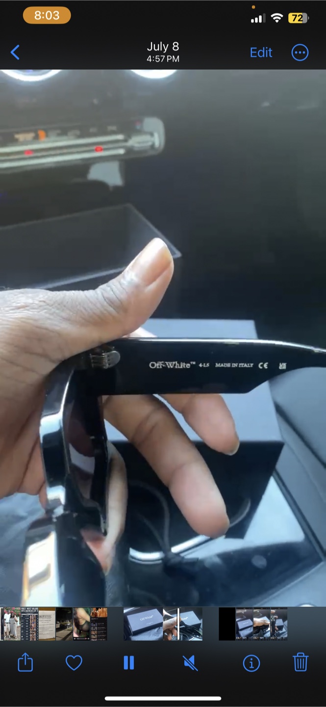 Off-White Sunglasses Black 415 UNISEX - photo 4