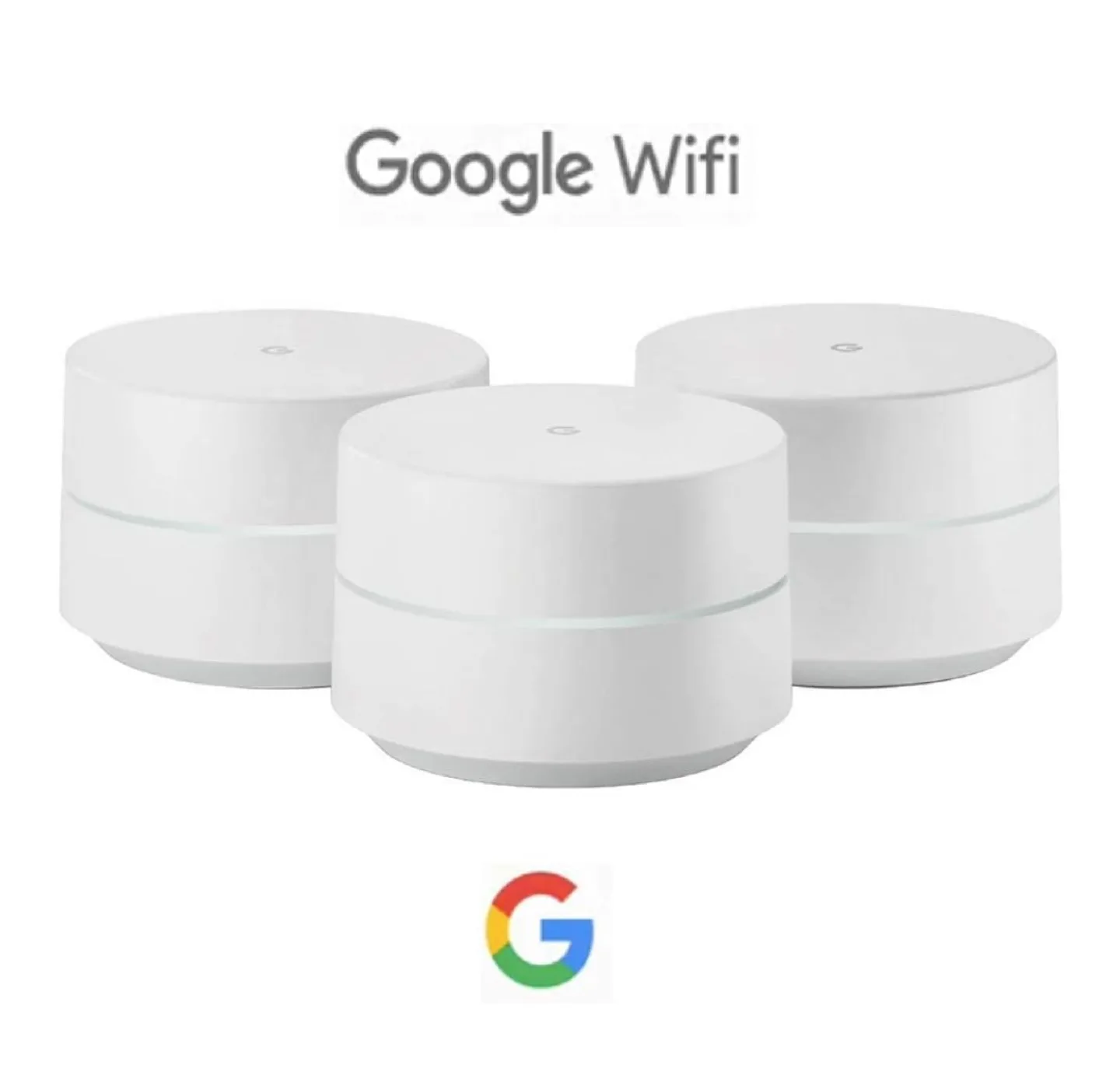 New! Google Whole Home Mesh WiFi System 3-pack…Brand New… image indicator(7)