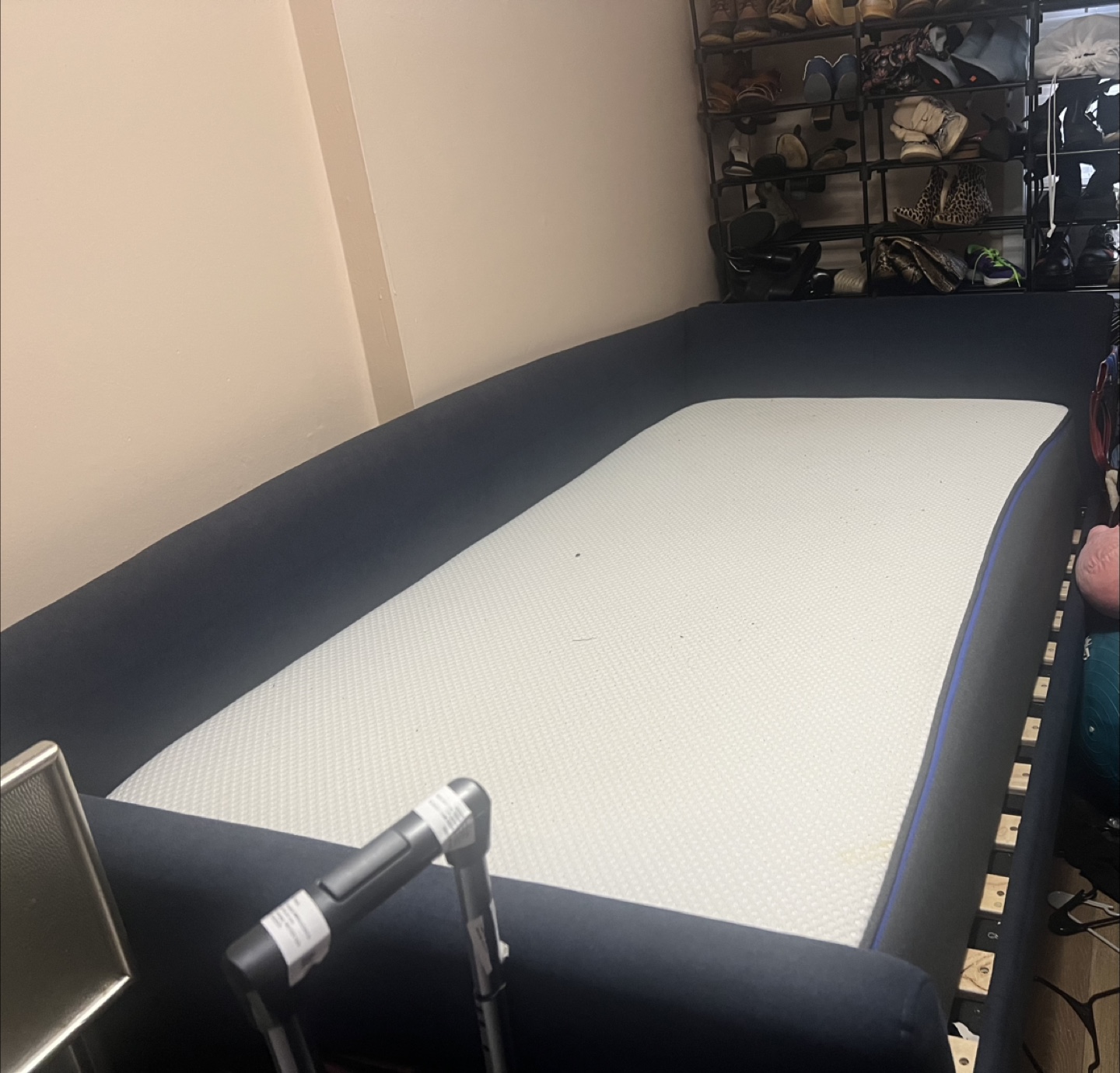 Twin sized mattress and bed frame