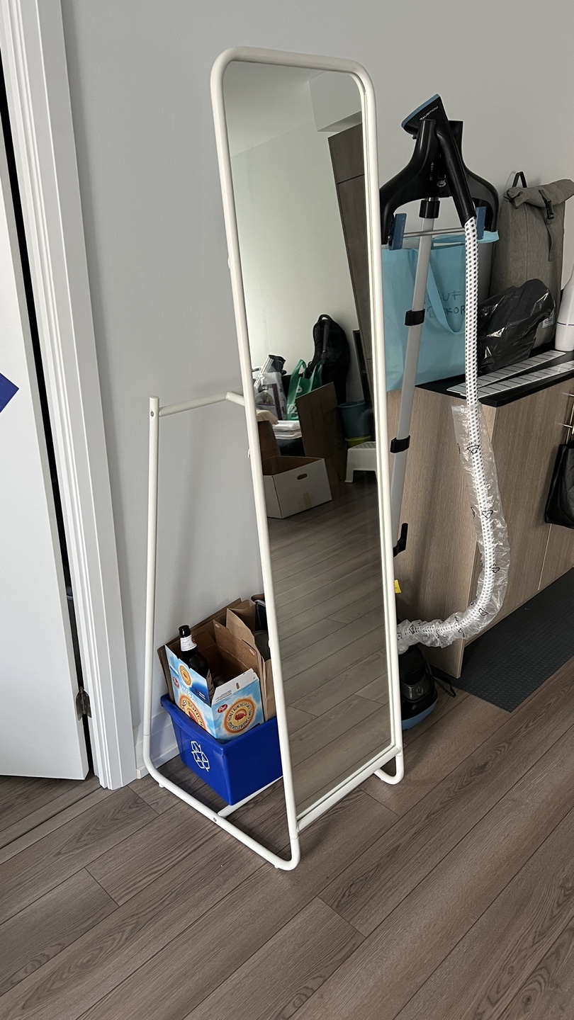 IKEA White Standing Mirror