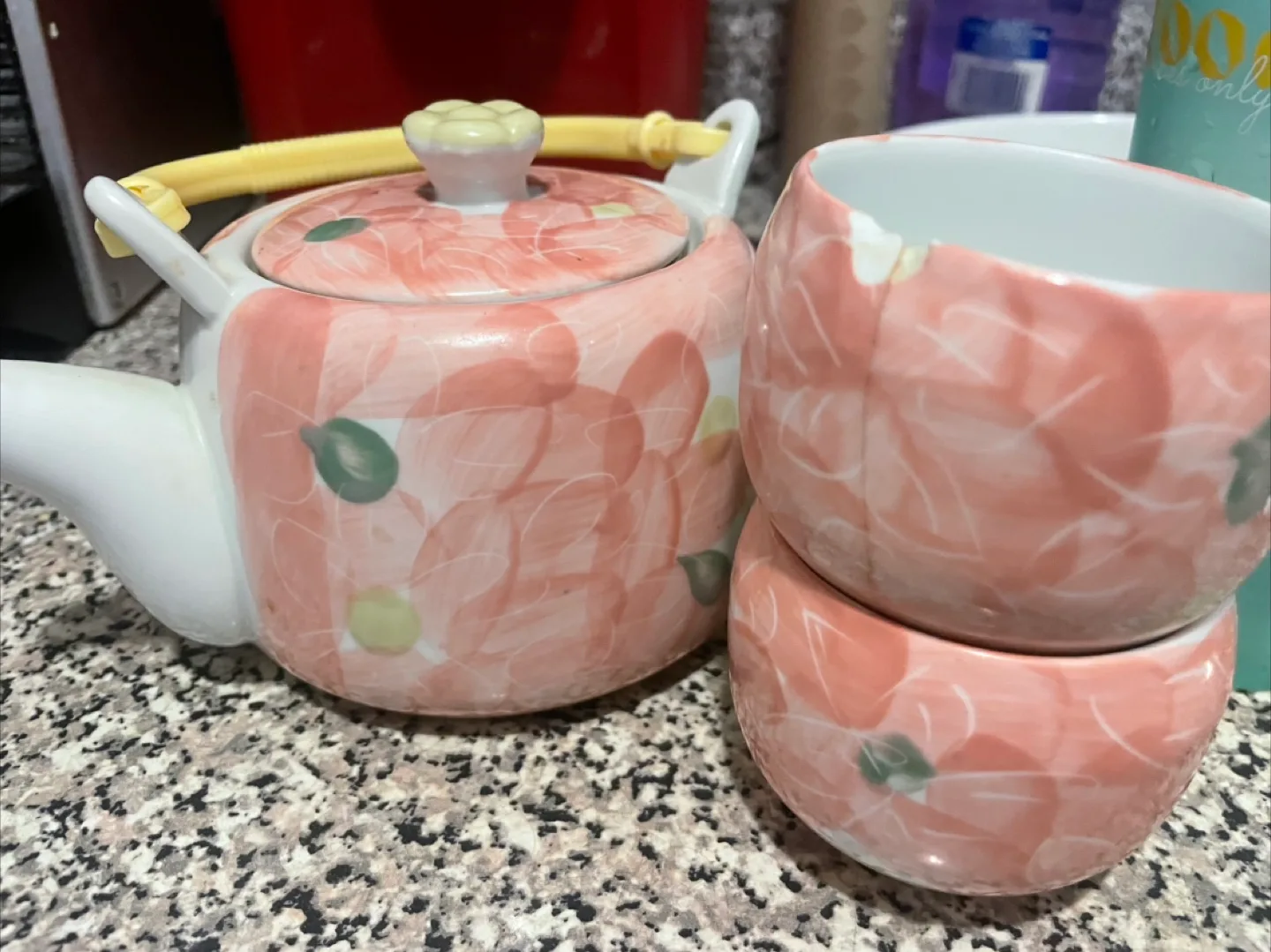 Floral Tea Set - Teapot & Cups thumbnail