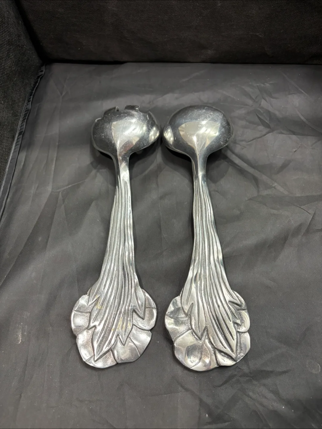 REDUCED - Hacienda Real - Vintage Mexican pewter set image indicator(5)