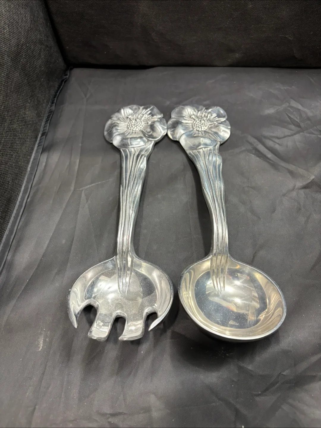 REDUCED - Hacienda Real - Vintage Mexican pewter set image indicator(4)