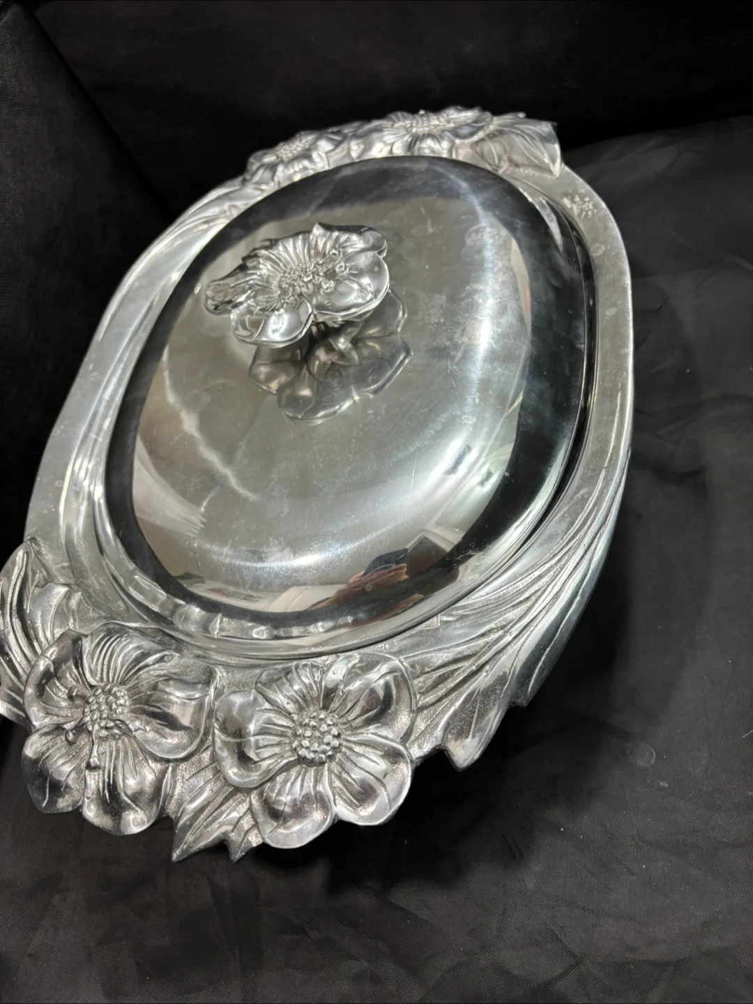 REDUCED - Hacienda Real - Vintage Mexican pewter set image indicator(8)