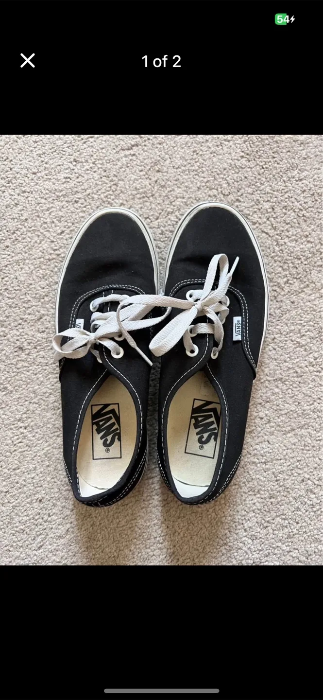 Vans black sneakers thumbnail