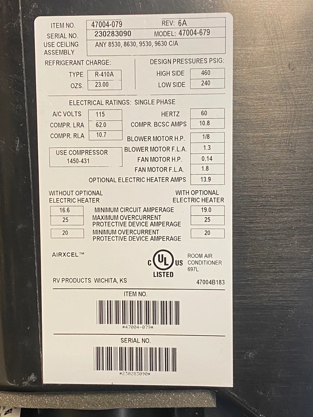 Coleman 47004-079 MACH 8 Plus Air Conditioner with Heat Pump image indicator(5)