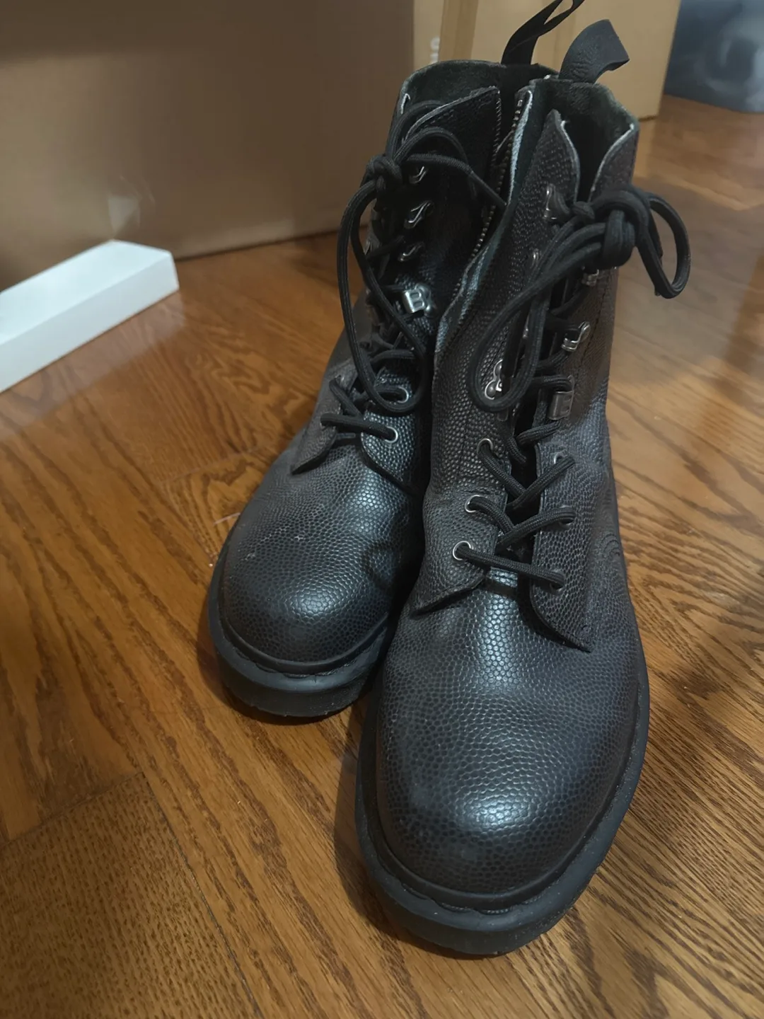 Dr. Martens Black Leather Lace-Up Boots thumbnail