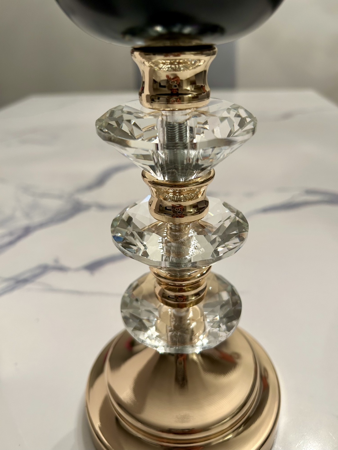 Gold & Crystal Candle Holder- Brand New! - photo 3