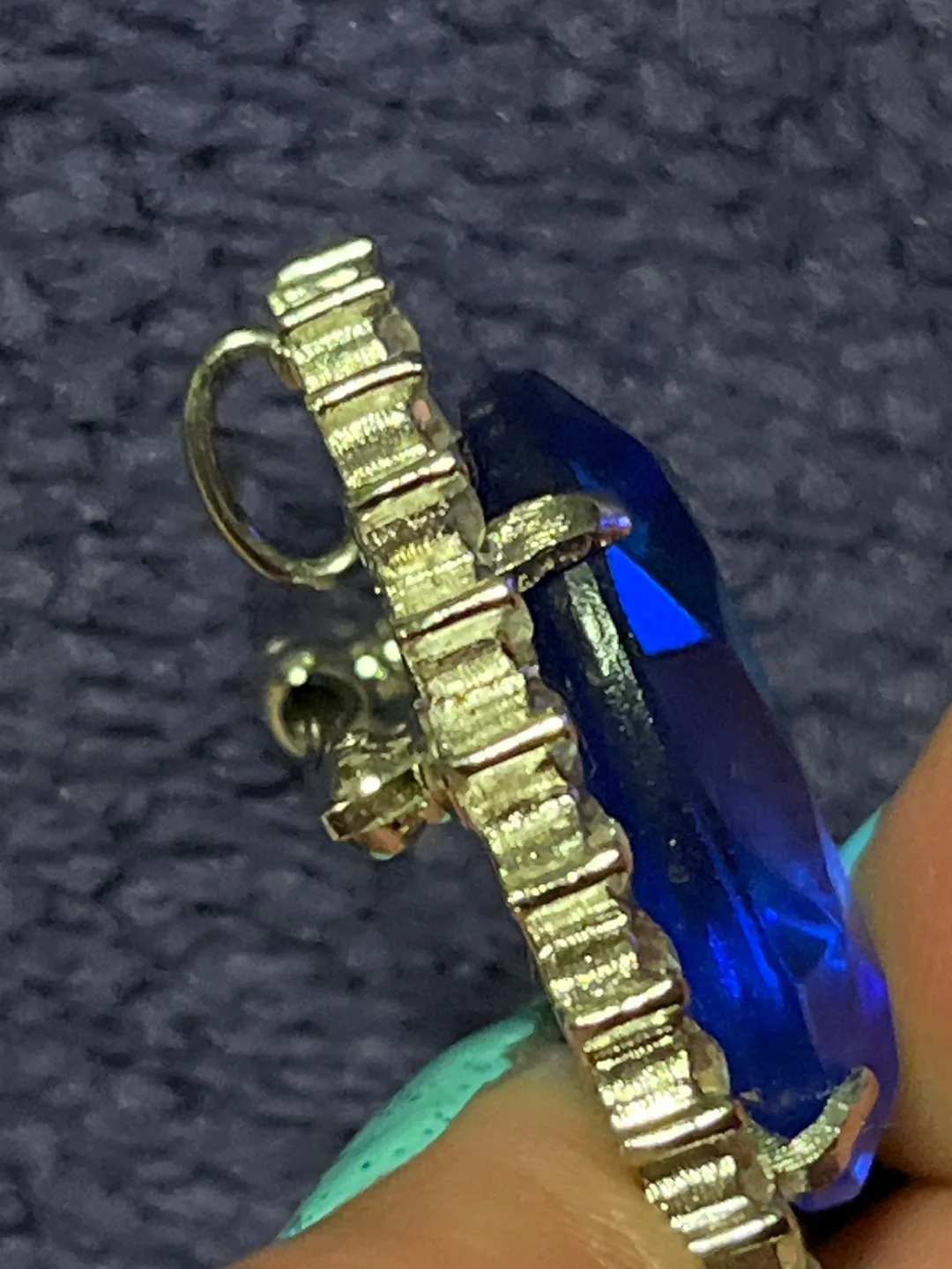 Blue Stone Brooch/ Pendant image indicator(5)