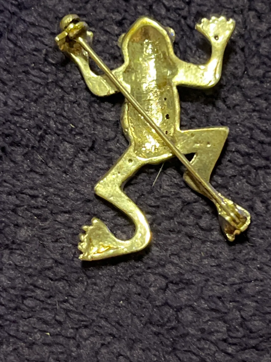 Rhinestone Frog Brooch image indicator(3)