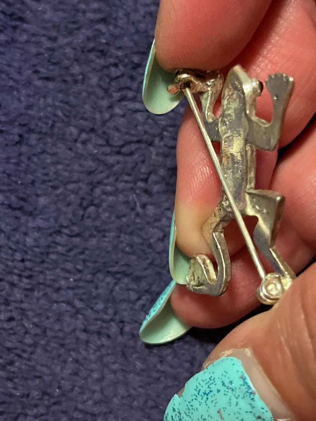 Rhinestone Frog Brooch image indicator(4)