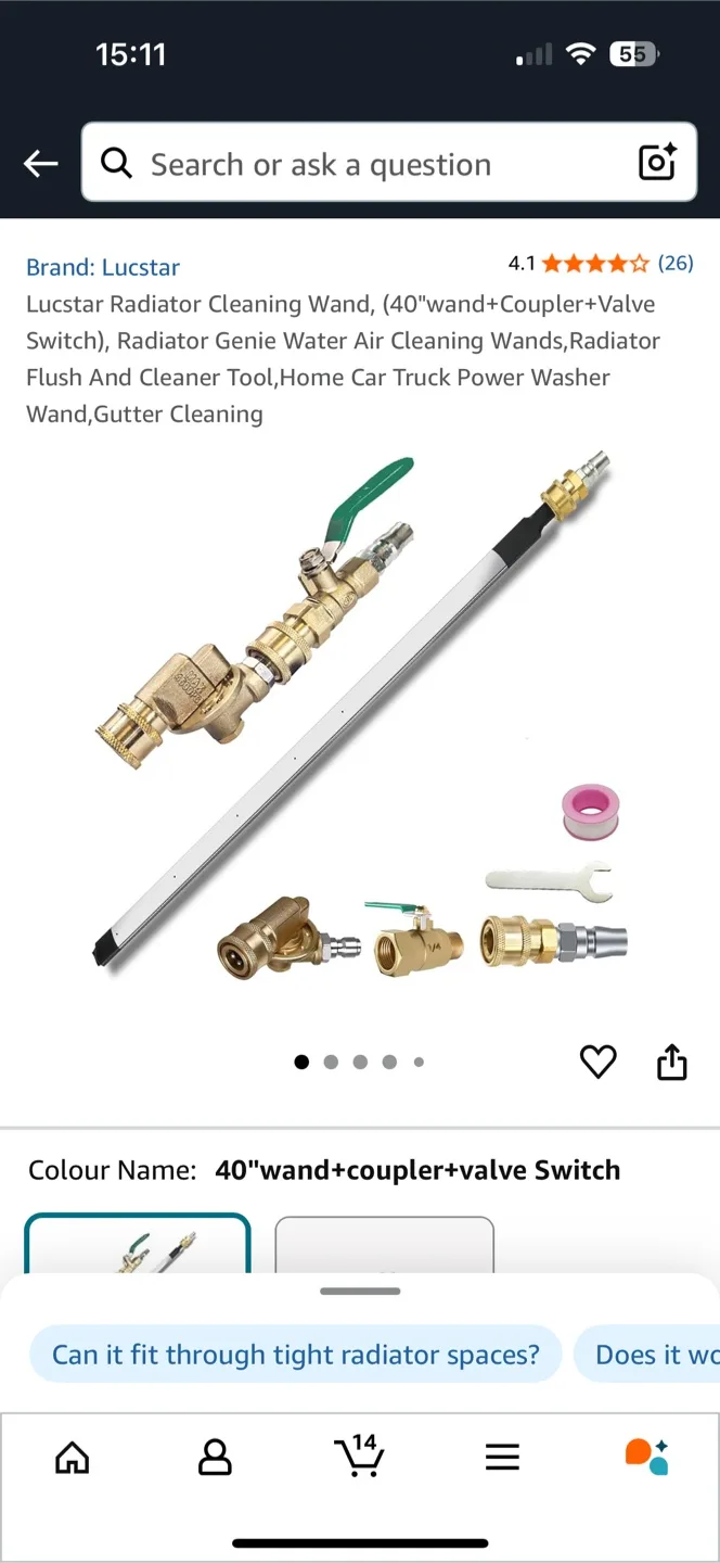 Lucstar Radiator Cleaning Wand Kit thumbnail