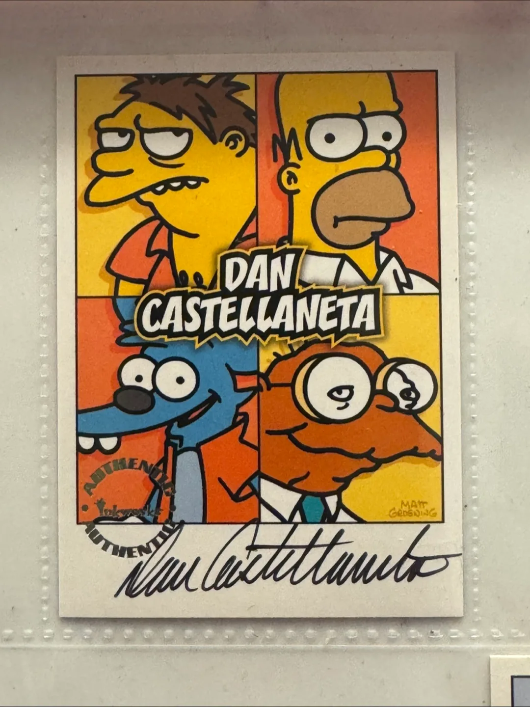 Dan Castellaneta Autograph Card - The Simpsons thumbnail