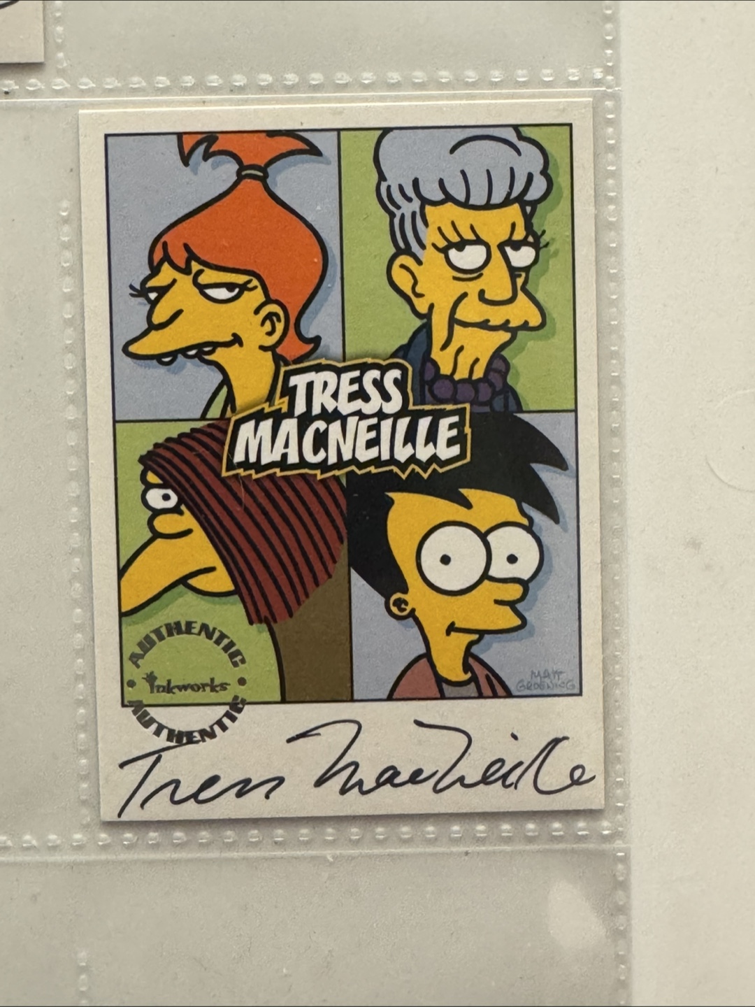The Simpsons Tress MacNeille Trading Card
