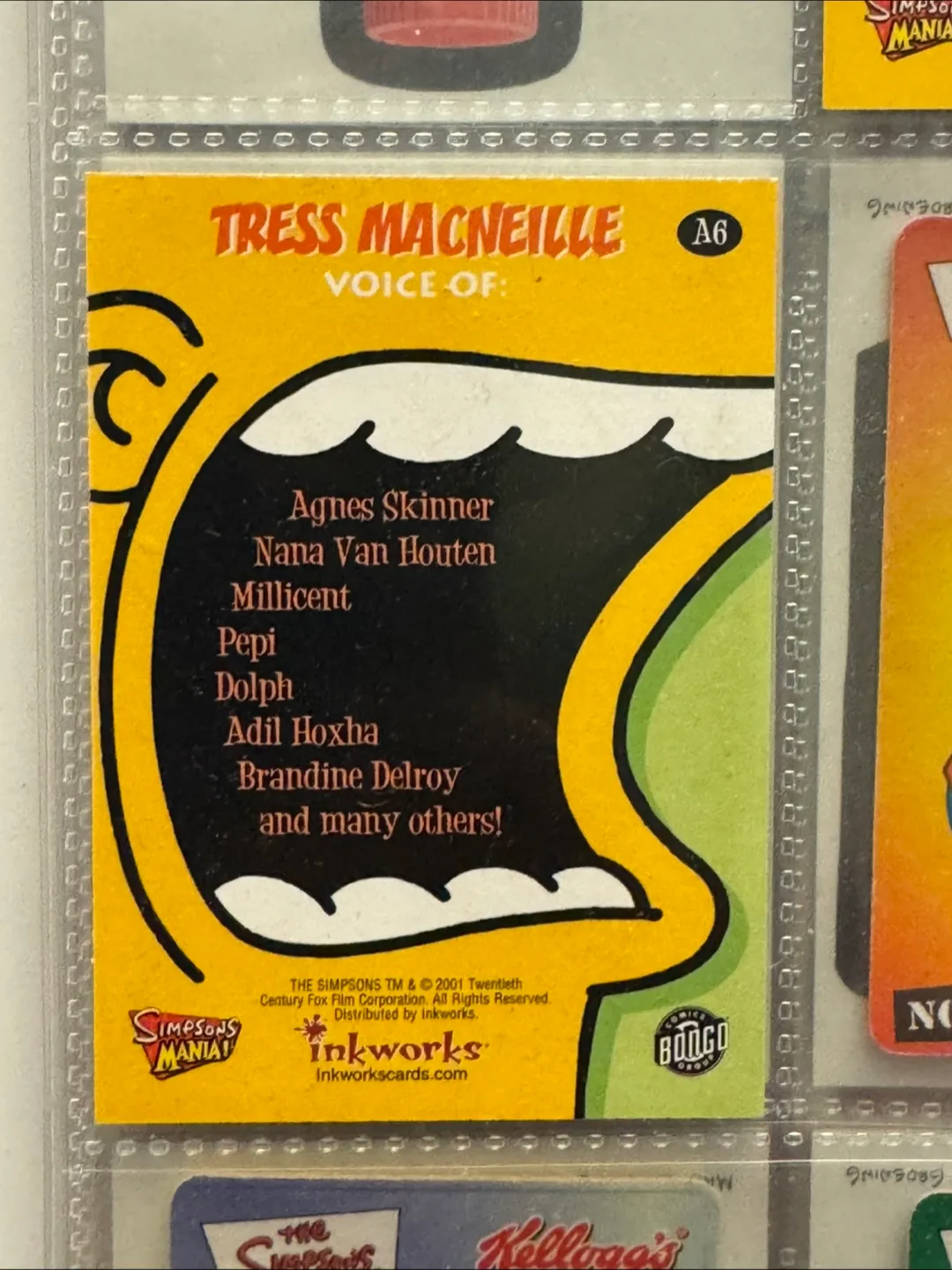 The Simpsons Tress MacNeille Trading Card image indicator(2)