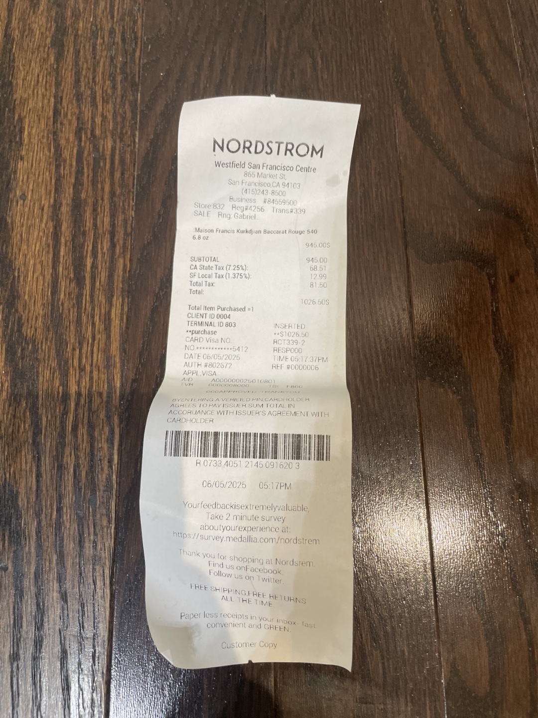 Baccarat rouge 540 200ml (with receipt) - photo 2