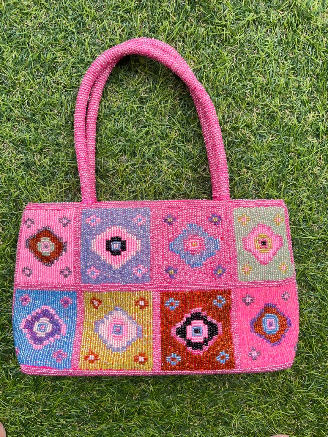 Pink Beaded Handbag thumbnail