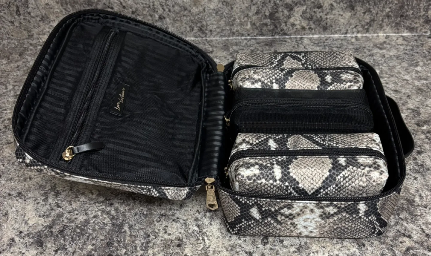 Victoria's Secret Snakeskin Print Travel Case image indicator(2)